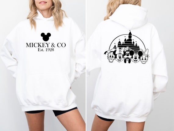 Disney Front Back Hoodie, Mickey and Friends Hoodie