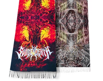 Reversible SVDDEN DEATH Pashmina | Custom Shawls for Raves and Festivals by PASHMANIAC™