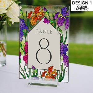 Wedding Table Signs, Wedding Table Numbers,  Acrylic Table Numbers For Weddings, Wedding Table Decor
