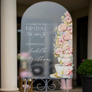 Tea Party Bridal Shower Sign, Bridal Tea Party Sign, High Tea Welcome Sign, Tea Party Bridal Shower Decorations FramedFablesStore