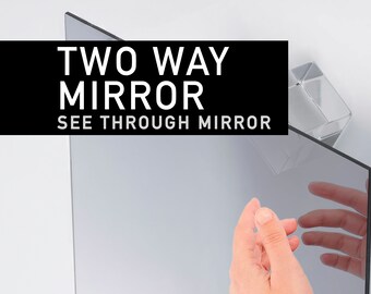 Two Way Mirror, 2 Way Mirror, Acrylic Two Way Mirror Sheets, See Through Mirror, Two Way Mirror Acrylic Sheets In Multiple Sizes