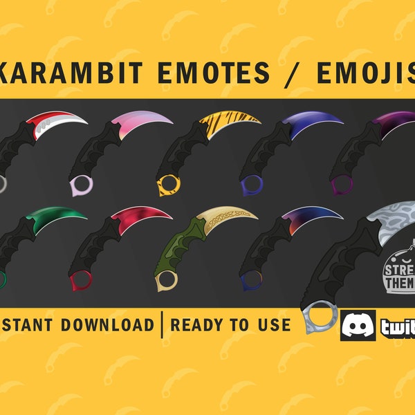 Csgo Knife Emotes Etsy