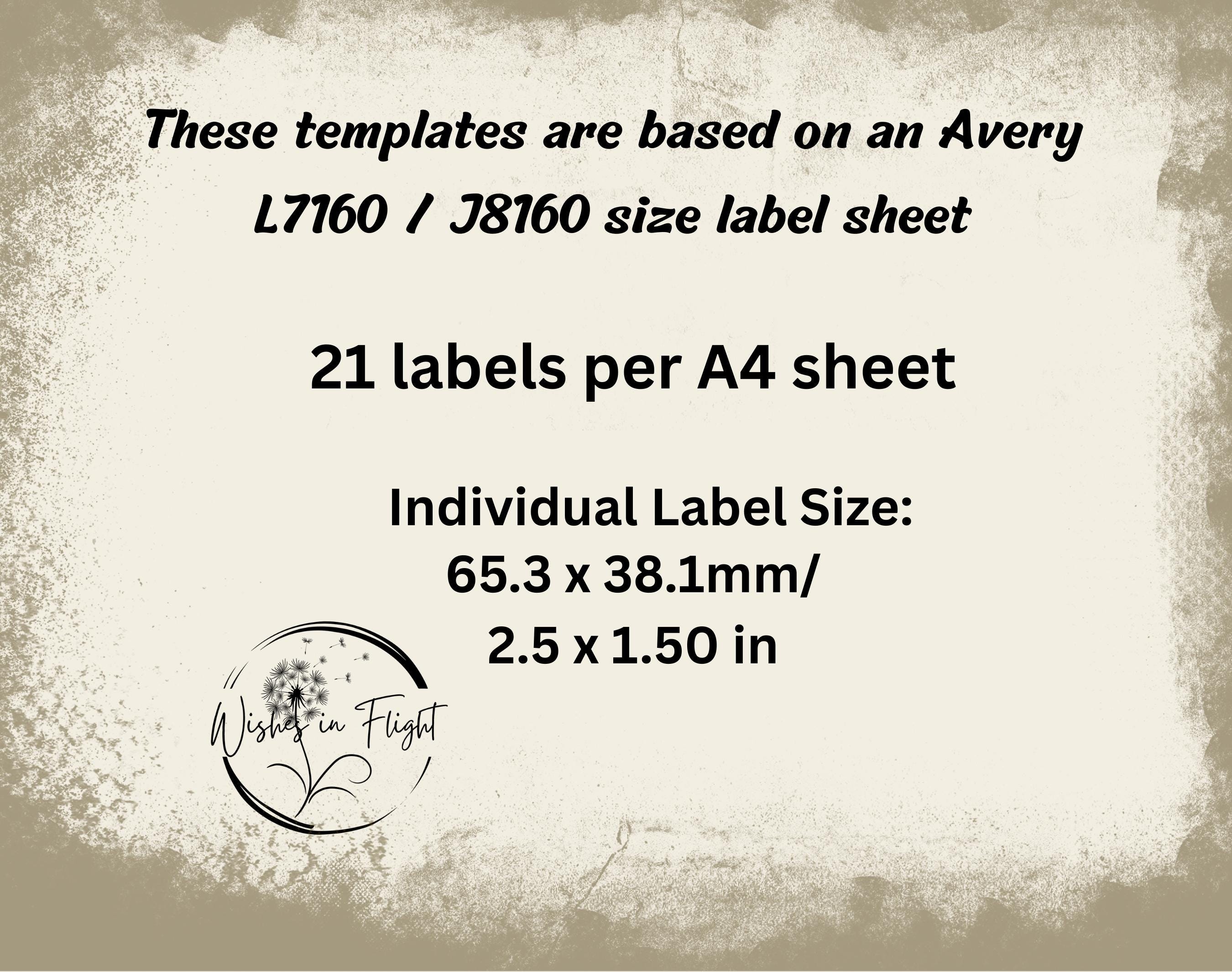Image 6 for L7160 Label Template