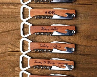 Wedding Dark Custom Beer Opener,Wine Custom Openers,Wedding Custom Gift,Wedding Favors For Guests,Personalized Corkscrew,Bachelorette