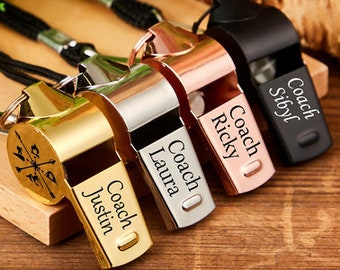 Personalized Whistle,Custom Name Training Whistle,Custom Coach Whistle,Gift for Coach