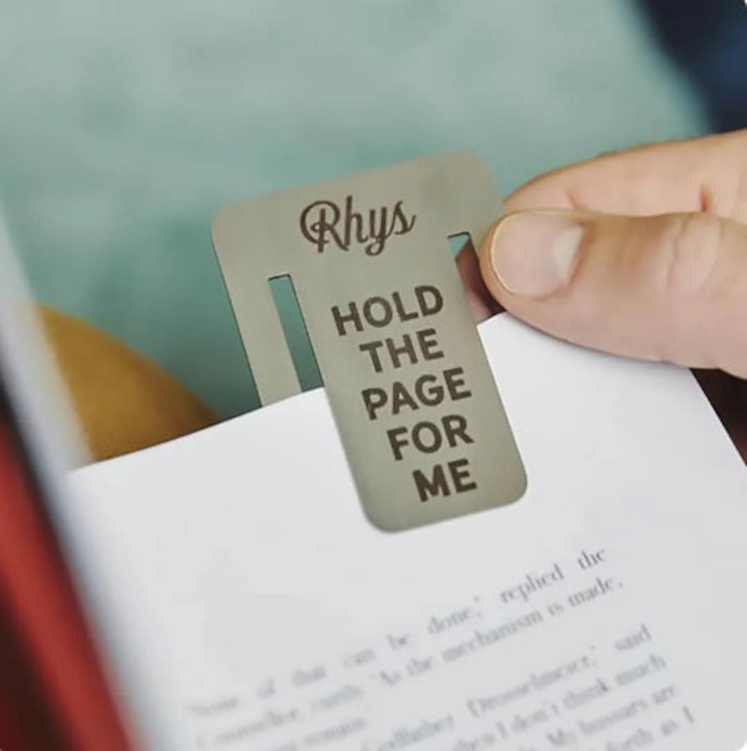 Custom Minimalist Bookmark,custom Name Book Mark,custom Booklover Gift ...
