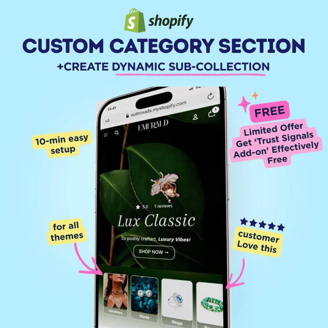 Buy Shopify Custom Category Section Liquid Code | Dynamic ...