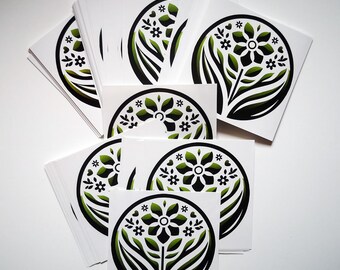 Vinilos decorativos ecológicos, Vinilos decorativos, Vinilos decoración hogar, Vinilos decoración pared, Vinilos hechos a mano, 9,8x9,8 cm.