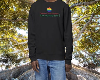 Sudadera Lgbtqia Ética | Sudadera activista ? Sudadera Lgbtq | Algodón 100% | Sudadera Sostenible | XS, S, M, L, XL, XXL