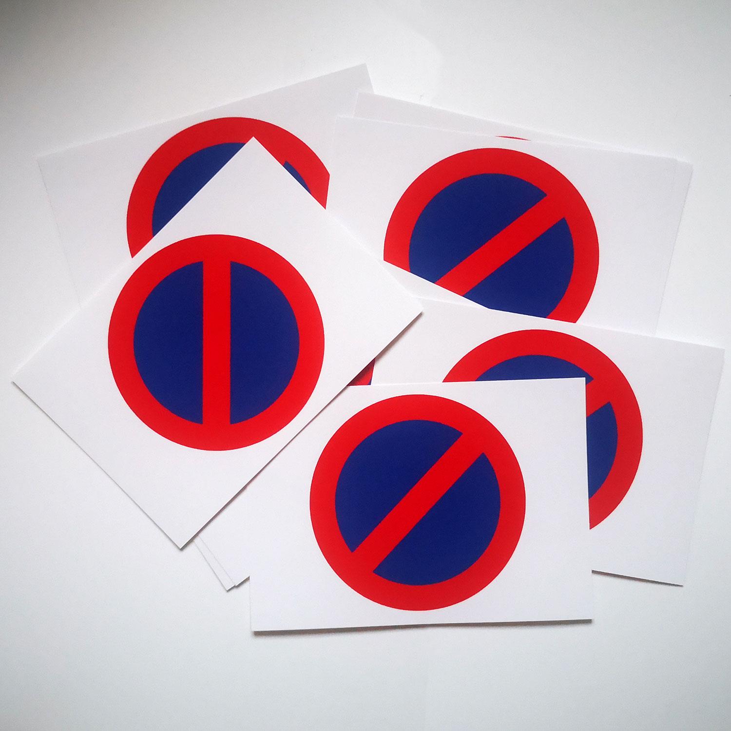 2 Pezzi Adesivo EASY PARK da Interno Vetro in Vinile 50X40 Sticker Easypark