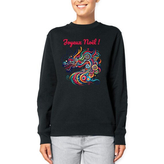 Organic and Recycled Unisex Christmas Sweater Merry Christmas