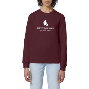 Ethical, sustainable and unisex sweatshirt - Small gestures, big effects