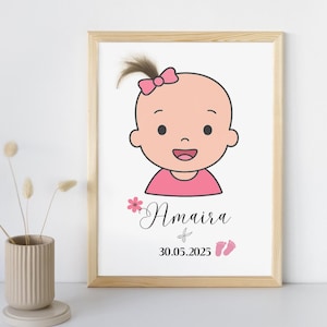 Baby Keepsake | Baby&#39;s First Haircut | Baby Gift | Baby Room Decor | Newborn Gift | Personalized Child&#39;s First Haircut Keepsake