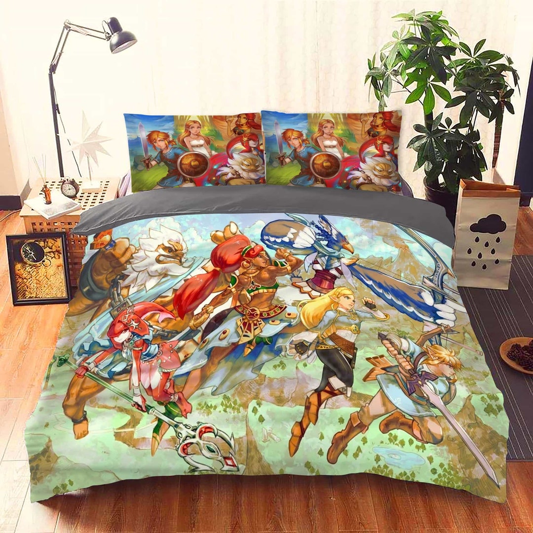 Personalized the Legend of Zelda Bedding Set the Legend of Etsy