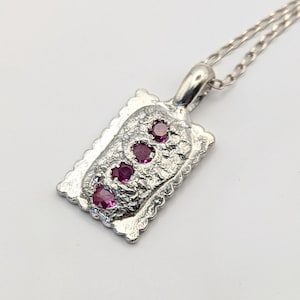 Sterling Silver Aussie Iced VoVo Biscuit Charm with Pink rubies