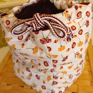 Project bag, approx. 20 cm high, Japanese rice bag