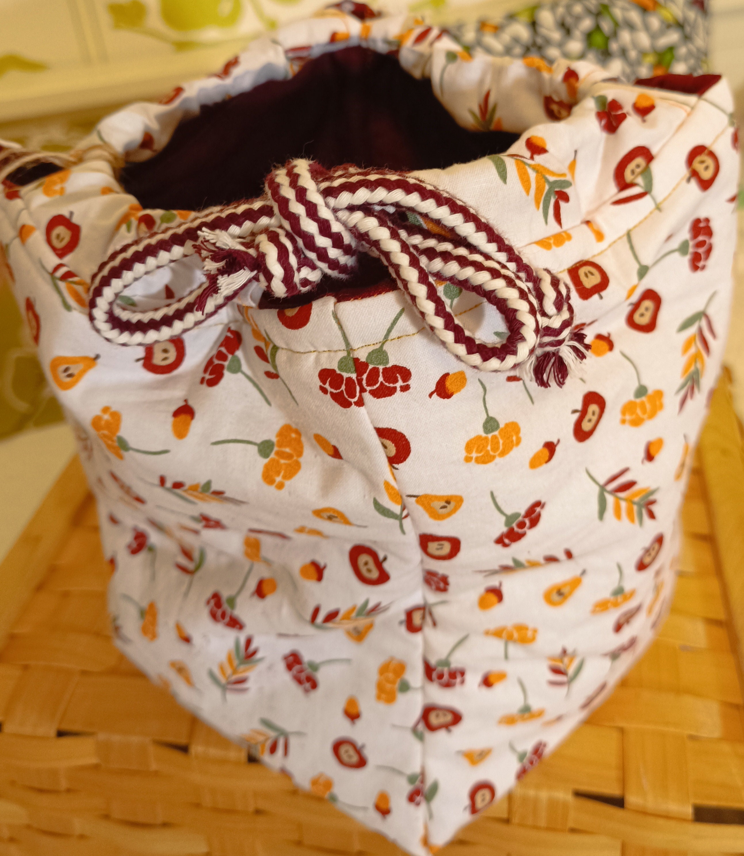 Knitting Project Bag, Rice Bag Size M, Christmas, Knitting, Wool and Knitting  Storage 