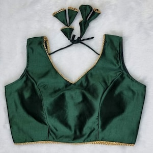 Mooie designer sari-blouse voor dames, mooie sari-blouse, sari-blouse, damesblouse, sari-blouse, crop-top, kant-en-klare sari-blouse