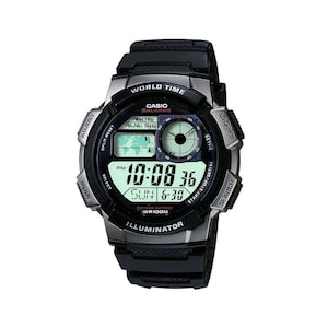Casio Collection Men&#39;s BLACK AE-1000W-1BVEF Digital Chronograph Sports Watch NEW