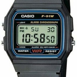 Casio Men's Classic Digital Watch With Resin Strap in Black Water ...