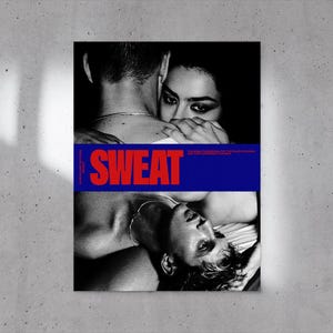 Póster SWEAT, descarga digital, diseño original, arte de pared imprimible, póster de pared, impresión musical, póster musical, álbum de Troye Sivan de Charli XCX