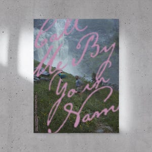Póster de la película Call Me By Your Name, descarga digital, diseño original, arte de pared imprimible, póster de pared, impresión de película