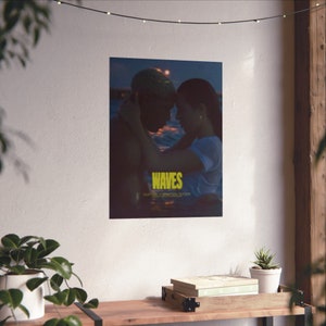 Impresión de póster de película Waves, diseño original, decoración de habitación, arte de pared de póster, impresión de película, póster de película, película Waves