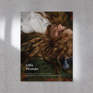 Póster de la película Mujercitas, descarga digital, diseño original, arte de pared imprimible, póster de arte de pared, impresión de película, película Mujercitas