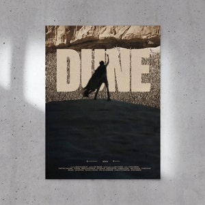 Dune Poster Digital Download, Original Design, Printable Wall Art, Poster Wall Art, Movie Print, Movie Poster, Dune Movie