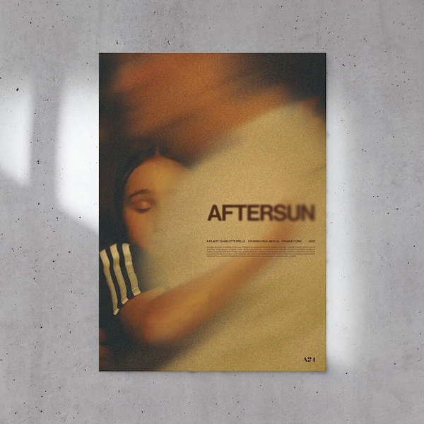 Aftersun Movie Poster Digital Download, Original Design, Printable Wall Art, Poster Wall Art, Movie Print, Movie Poster, Aftersun Movie