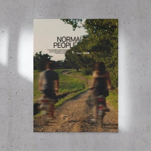 Descarga digital de carteles de personas normales, diseño original, arte de pared imprimible, arte de pared de carteles, impresión de películas, póster de películas, serie de personas normales