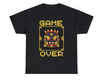 Tibetan Mahakala 'Game Over' T-shirt, Retro Buddhist Tee