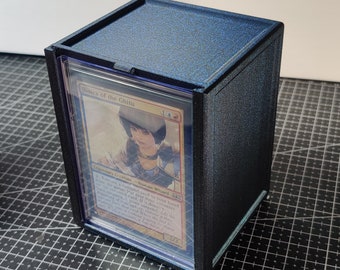 Teh Simple 115+ Deck Box - Holds up to a 100 DOUBLE-sleeved deck OR 115 SINGLE-sleeved cards, fits minisnaps inside & toploader as lid