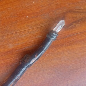 Burnt wooden wand