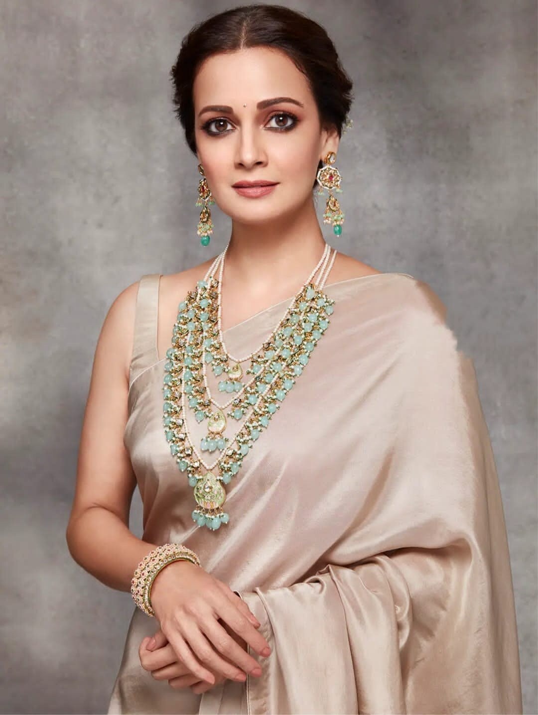 Long Fashion Necklace/ Gold Necklace /indian Necklace/polki Necklace