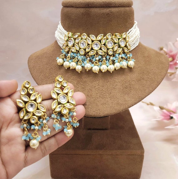 Kundan chain set deals