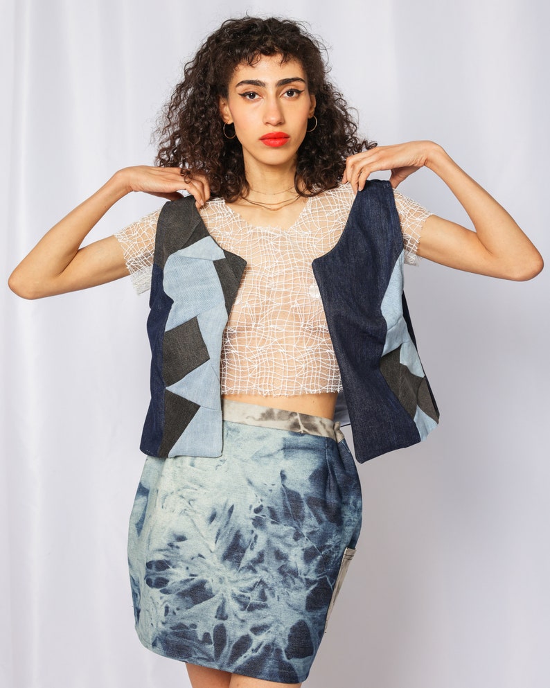 Chaim Denim Vest image 1