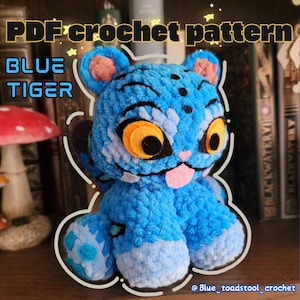 Blauer Tiger - PDF Häkelanleitung