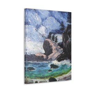 Seaside  | Canvas Gallery Wrap Print  | Ocean Print  | Ocean Home Decor  | Beach Print  | Beach Home Decor  | Ocean Painting