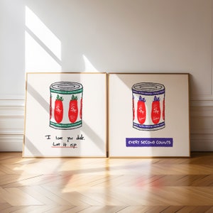 I Love You Dude Let It Rip Print, Every Second Counts Poster, The Bear Wall Art, San Marzano Tomato Tinned Printable, The Bear TV Show Merch