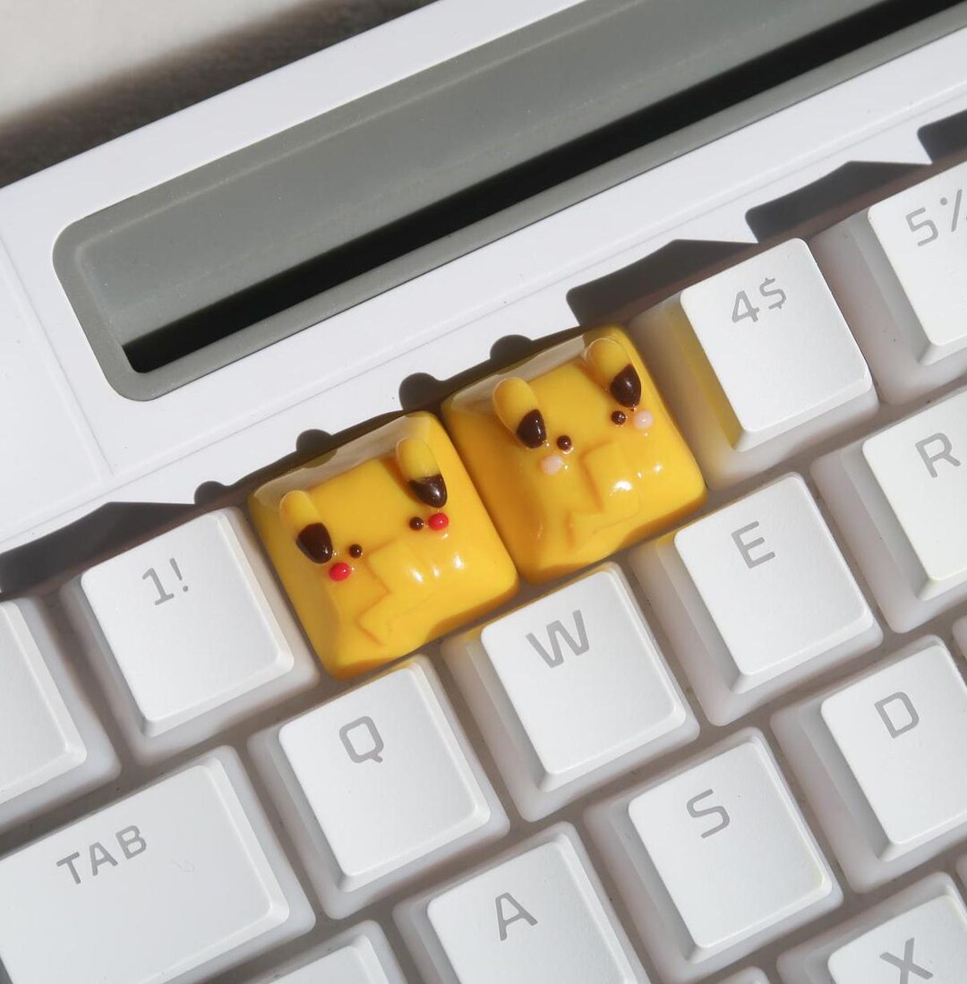 Pikachu Handmade Artisan Keycap | Pokémon Keycap | Cute Keycap - Etsy