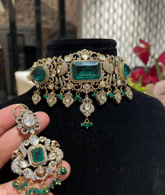 Sabyasachi emerald jewellery deals