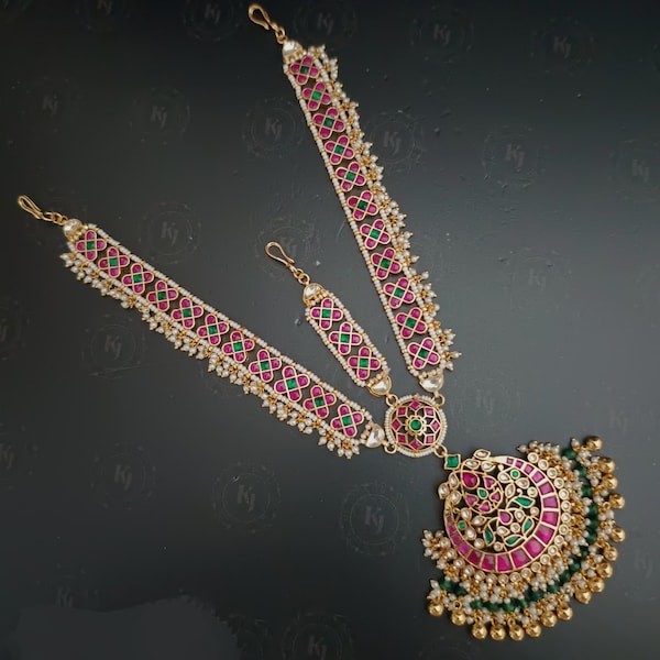 Sabyasachi inspired, Ahemdabadi Mathapatti, Indian Forhead Jewelry,Indian Bridal Jewelry,MaangTikka, Kundan Mathapatti, Sheeshphool,Heaband