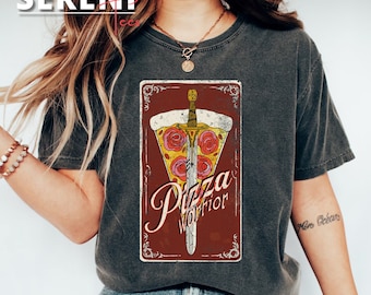 pizza guerrero camisa pizza camisa pizza camiseta tarot camisa pizza t camisa piña camisa flor prensada camiseta pizza camiseta tarjeta de tarot camisa