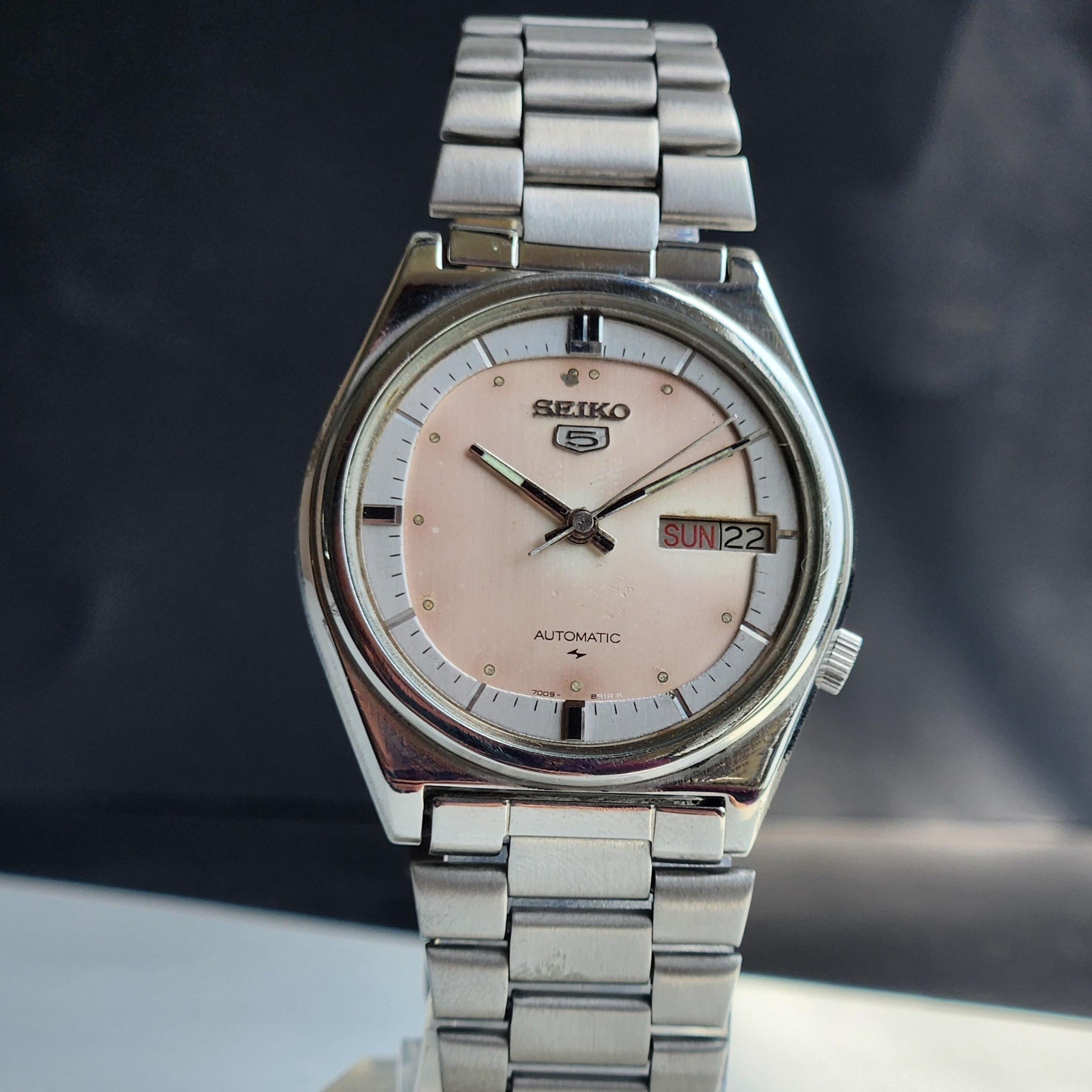 SEIKO 5 自動巻 7009-876Aセイコーファイ。 1円 SEIKO セイコー ファイブ 7009-876A 自動巻 動作品 KN0664T（RR 37）