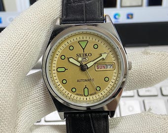 Seiko Alba GMT World Time Quartz Yellow Dial VX42-X067 Japan Men's