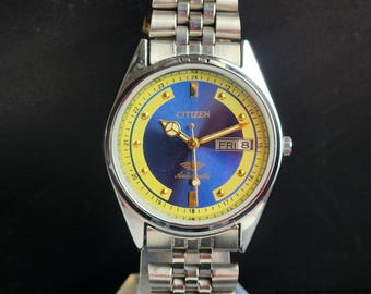 Vintage 1990 Citizen Automatic 8200 Day-date Japanese Men's Wrist