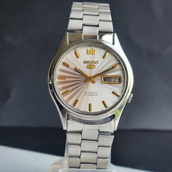 1985年代　SEIKO 5　自動巻　7009-3040 セイコー5　シルバー 1985年代 SEIKO 5 自動巻 7009-3040 セイコー5 シルバー 1985年代