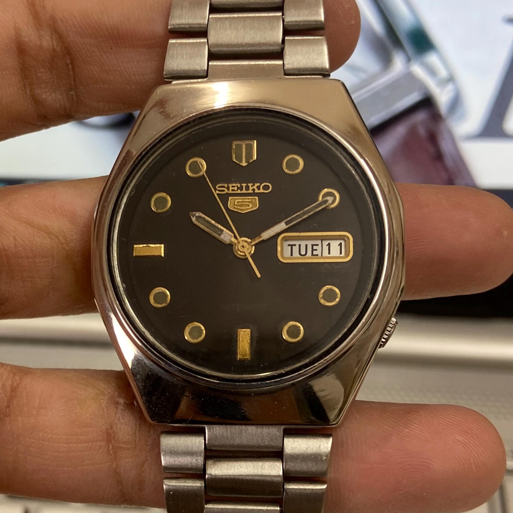 Vintage 1982 Seiko 5 Automatic 6309 720E Day date Japanese Men s Wrist Watch Etsy UK