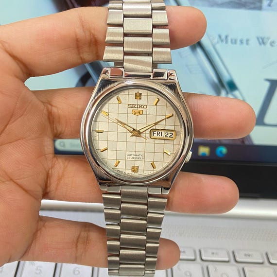 Vintage 1997 Seiko 5 Automatic 7S26-3170 Day-date Japanese